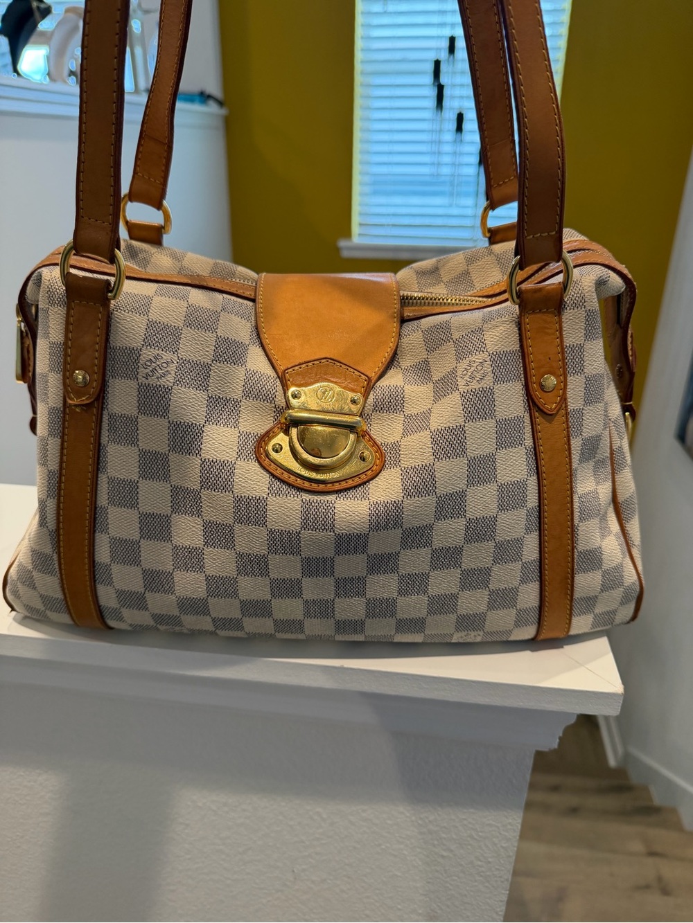 Authentic Louis Vuitton Stresa Damier Azur Bag